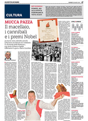 Gazzetta 29 marzo 2019 Cecchini kuru BSE