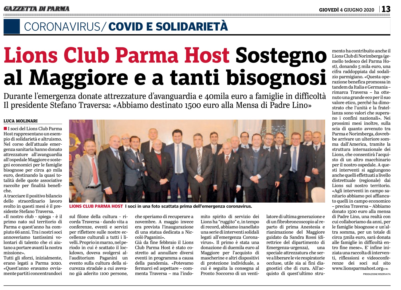 Gazzetta di Parma 04.06.2020